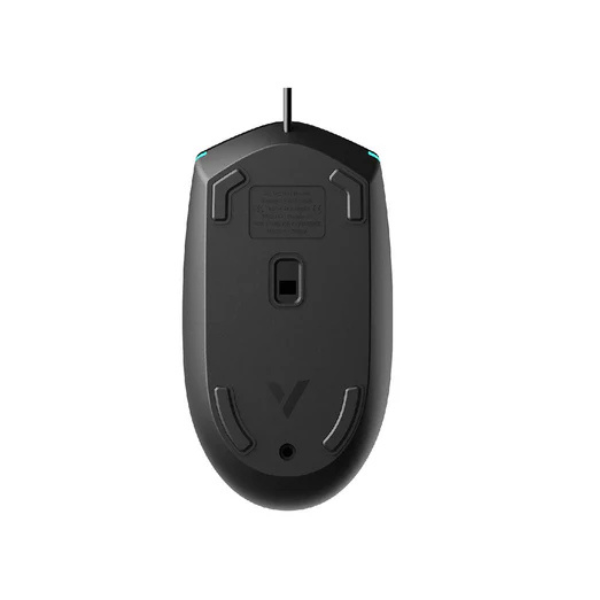 Rapoo V11S Optical Wired Gaming Mouse – Ergonomic, Adjustable DPI, Black-dokantech