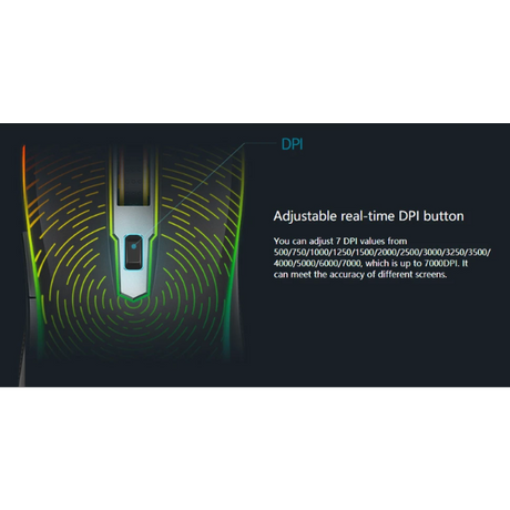 Rapoo V25S Optical Wired Gaming Mouse - Black - Dokkantech