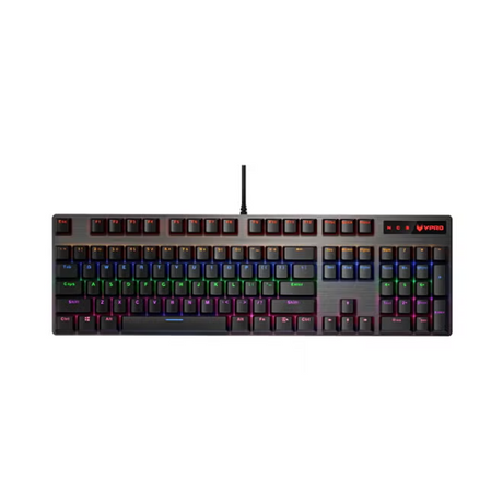 Rapoo V500PRO Gaming Mechanical Wired Keyboard (Blue Switch) - Black - Dokkantech