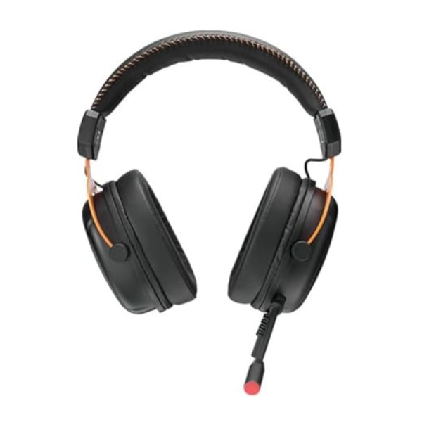 سماعة الألعاب Rapoo VH350S بميزة الصوت المحيطي الافتراضي 7.1 – أسود، مايك ENC، إضاءة RGB