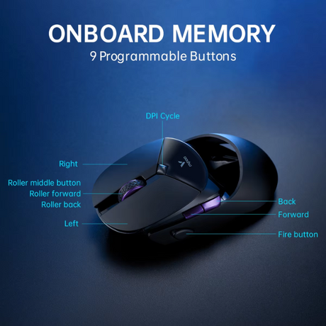 Rapoo VT960PRO Wireless Gaming Mouse - Black - Dokkantech