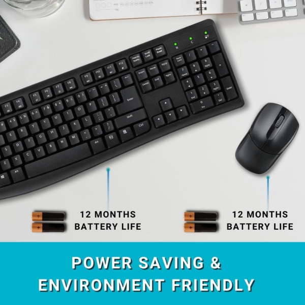 Rapoo X1800PRO Wireless Combo - Black - Dokkantech