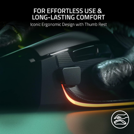 Razer Basilisk V3 35K โ Fully Customizable Ergonomic Wired Gaming Mouse โ Black- DokanTech #