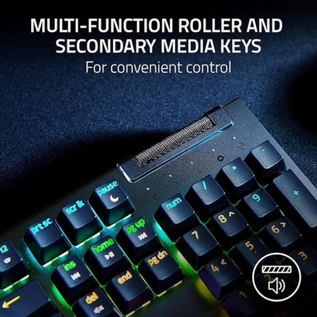 Razer BlackWidow V4 X Mechanical Gaming Keyboard with RGB & Macro Keys-Arabic- DokanTech #