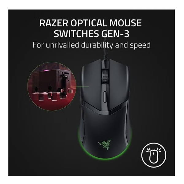 Razer Cobra Wired Gaming Mouse – Precision, Speed & RGB Lighting – RZ01-04650100-R3M1