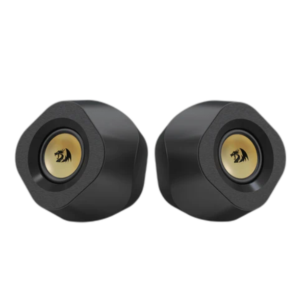 Redragon GS590 wireless speakers – desk lifestyle