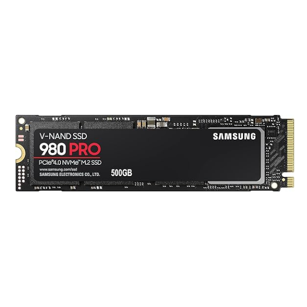 Samsung 980 PRO 500GB M.2 NVMe SSD – PCIe 4.0 • Up to 6900MB/s Read, 5000MB/s Write - MZ-V8P500B - Dokkantech#