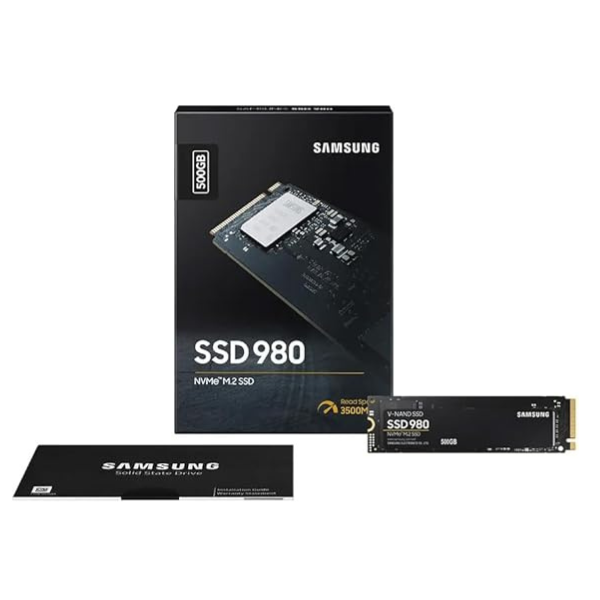 Samsung 980 NVMe M.2 SSD 500GB – Up to 3500MB/s -MZ-V8V500BW- Dokkantech#