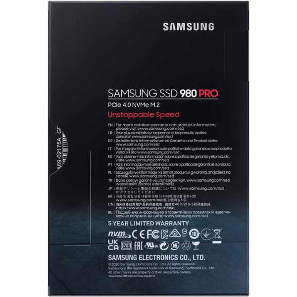 Samsung 980 PRO NVMe SSD – packaging