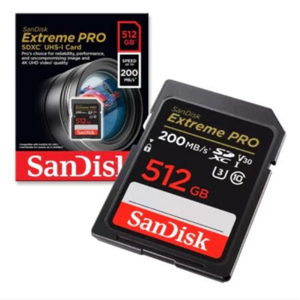 SanDisk Extreme PRO 512GB 200/140MB/s SD - DokanTech #
