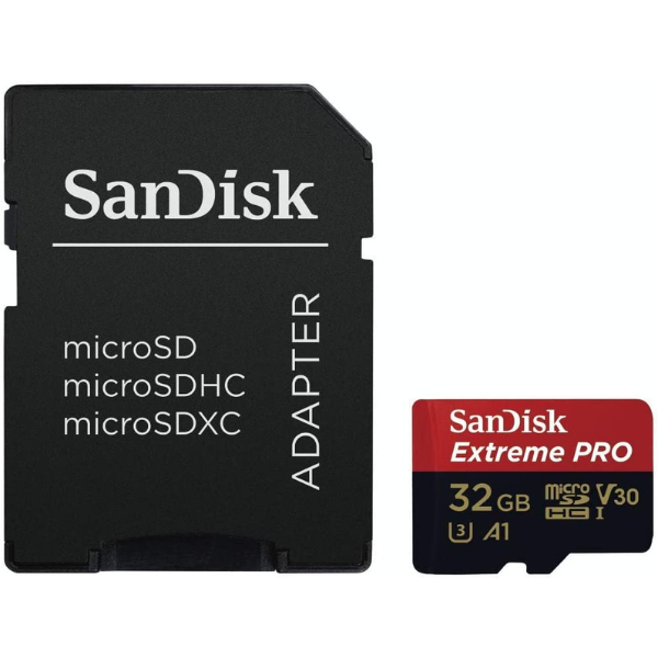 SanDisk Extreme PRO microSDHC 32GB PRO Deluxe 100MB/s A1 C10 V30 UHS-I U3 - DokanTech #