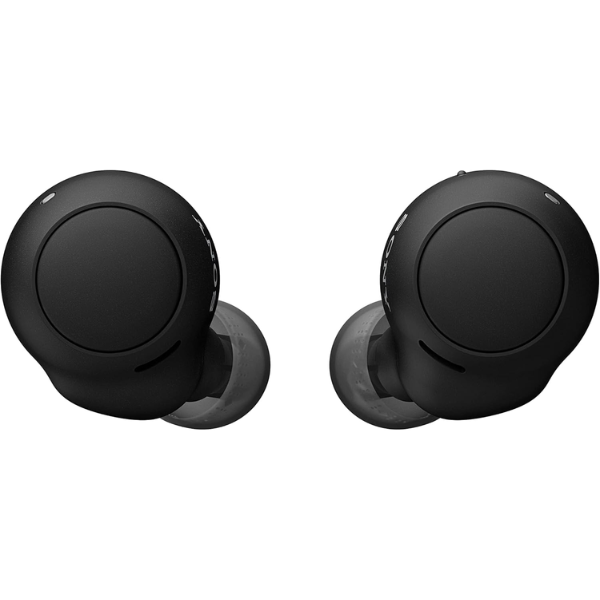 Sony WF-C500 wireless Bluetooth earbuds – front view black