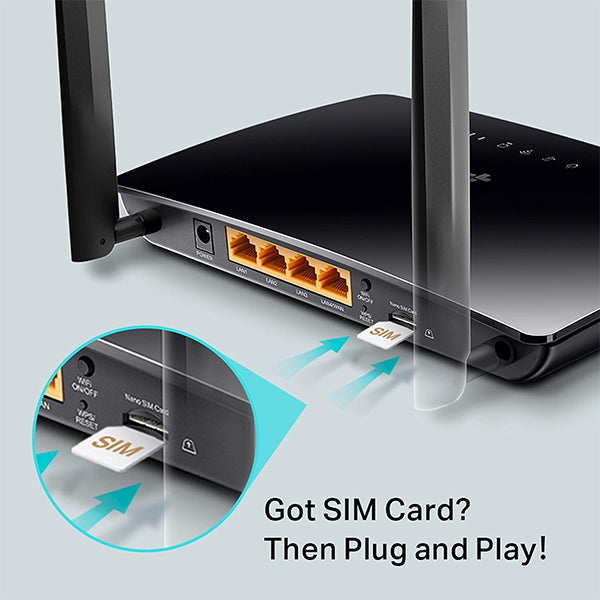 TP-Link AC750 Wireless Dual Band 4G LTE Advanced Router - Archer MR200 - DokanTech #