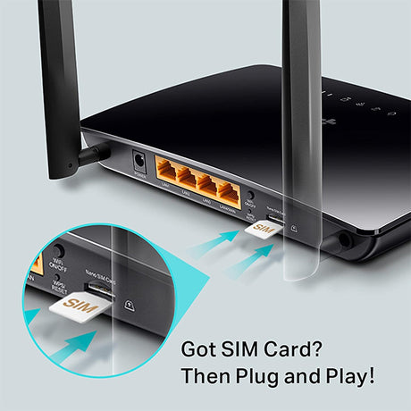 TP-Link AC750 Wireless Dual Band 4G LTE Advanced Router - Archer MR200 - DokanTech #