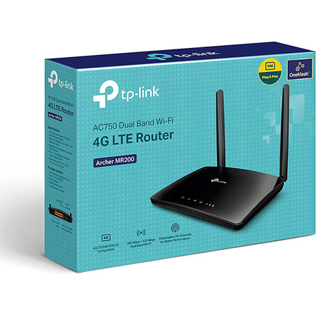 TP-Link AC750 Wireless Dual Band 4G LTE Advanced Router - Archer MR200 - DokanTech #