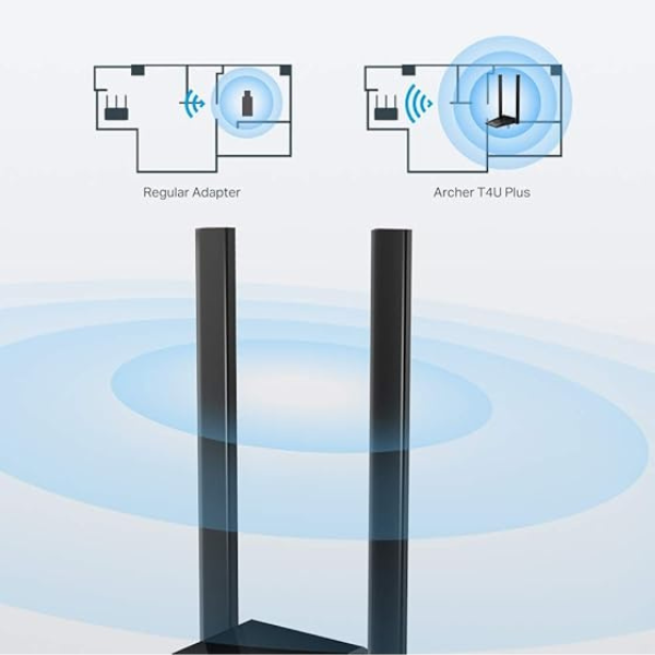 TP-Link Archer T4U Plus – AC1300 High-Gain Dual Band USB Wi-Fi Adapter_ DokanTech #