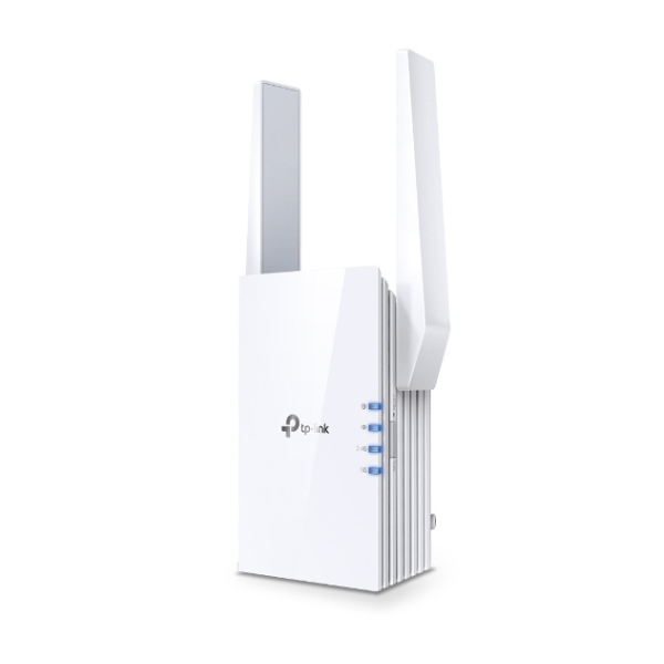 TP-Link RE705X AX3000 Wi-Fi 6 mesh extender full home coverage – front view