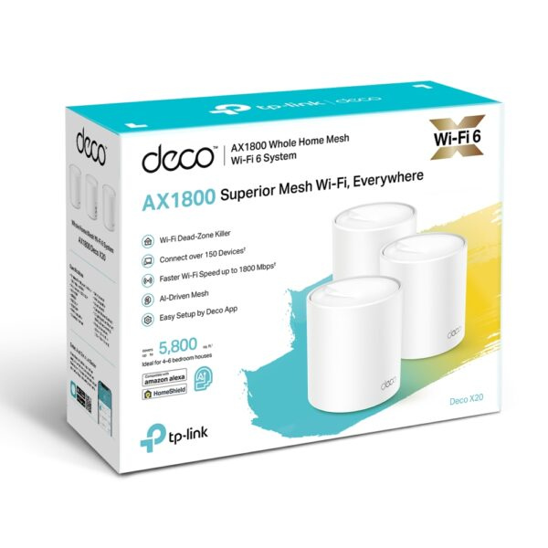 TP-Link Deco X20 – AX1800 WiFi 6 Mesh System for Whole Home Coverage (3-Pack)_ Dokkantech