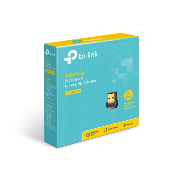 TP-Link TL-WN725N 150Mbps Wireless N Nano USB Adapter - Dokkantech