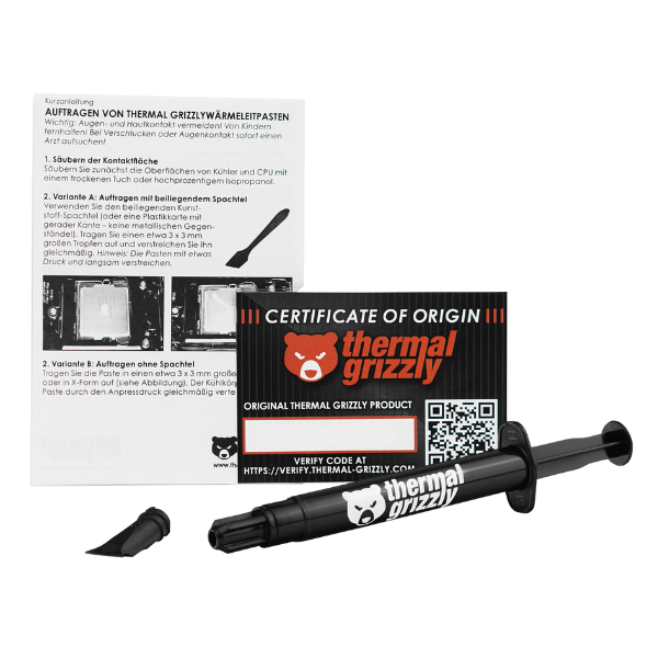 Thermal Grizzly Aeronaut Thermal Paste – (1g / 1.5ml / 3ml )– High-Performance Entry-Level Cooling Solution- DokanTech #