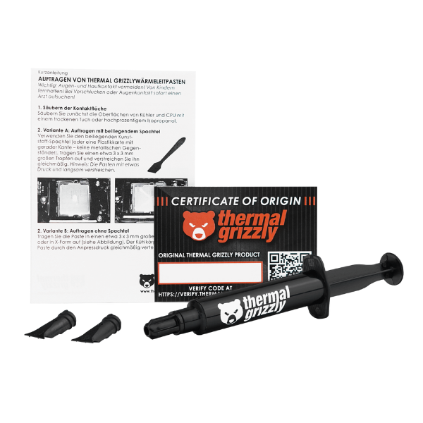 Thermal Grizzly Aeronaut Thermal Paste – (1g / 1.5ml / 3ml )– High-Performance Entry-Level Cooling Solution- DokanTech #