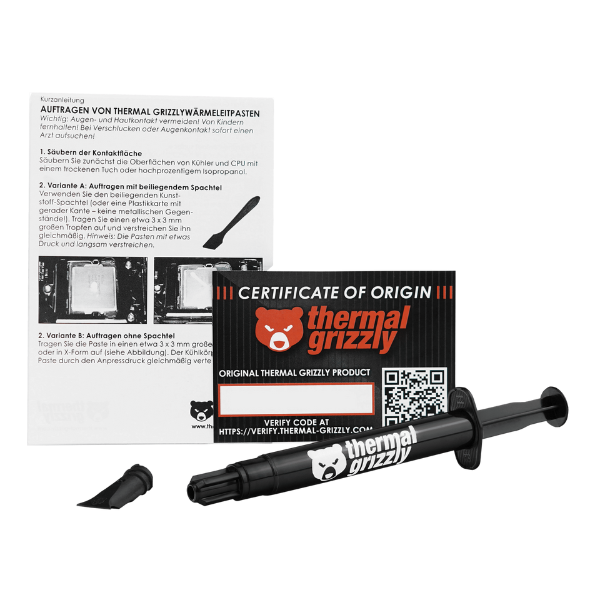 Thermal Grizzly Kryonaut Thermal Paste – (1g / 1.5mL / 3mL) – Ultra-High Performance for Overclocking- DokanTech #