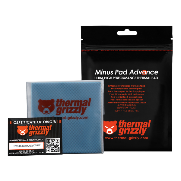 Thermal Grizzly Minus Pad Advance 100 x 100 mm (2 pcs) - Dokkantech
