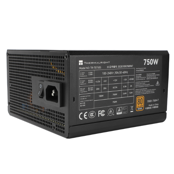 Thermalright ATX Power Supply 750W PCI-e 5.0 - 80 Plus Bronze- TB-750S-Dokkantech