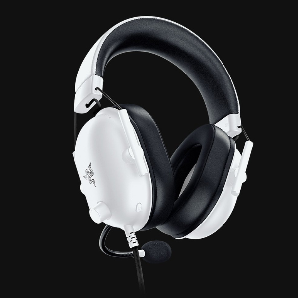 Razer BlackShark V2 X Wired Headset - Clear Sound & Noise Cancelling- Black and White