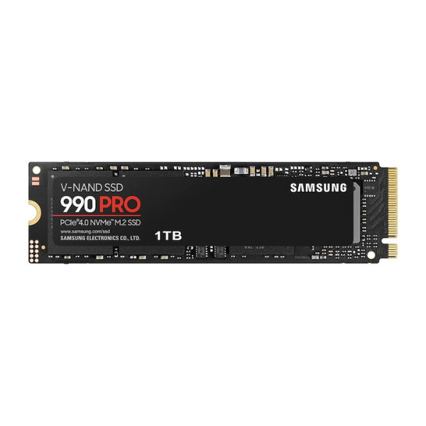 Samsung 990 Pro 1TB PCIe 4.0 NVMe SSD 7450MB/s – front view