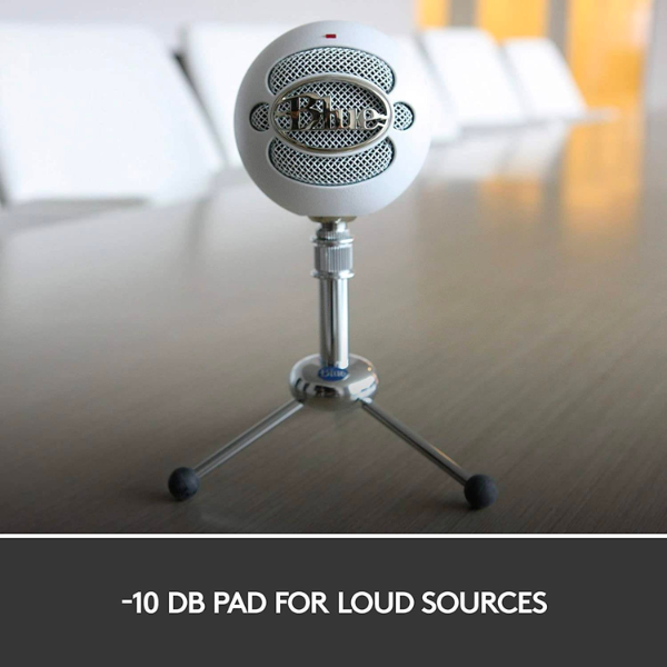 Logitech Snowball Ice USB Streaming Microphone With Blue - DokanTech #