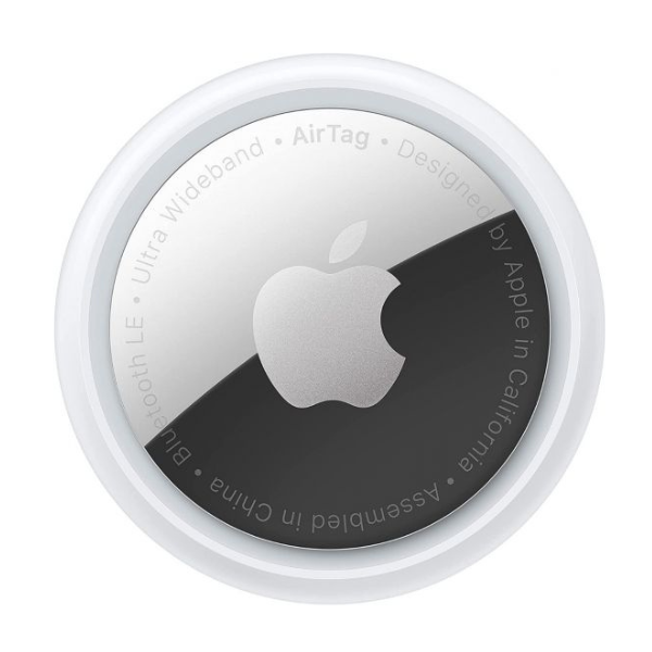 Apple AirTag 1-pack tracking device – front view white