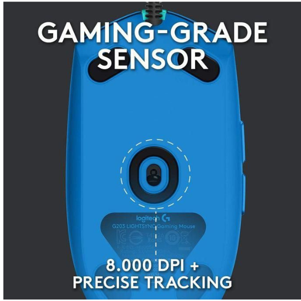 Logitech G102 Lightsync Wired Gaming Mouse with Customizable RGB - DokanTech #