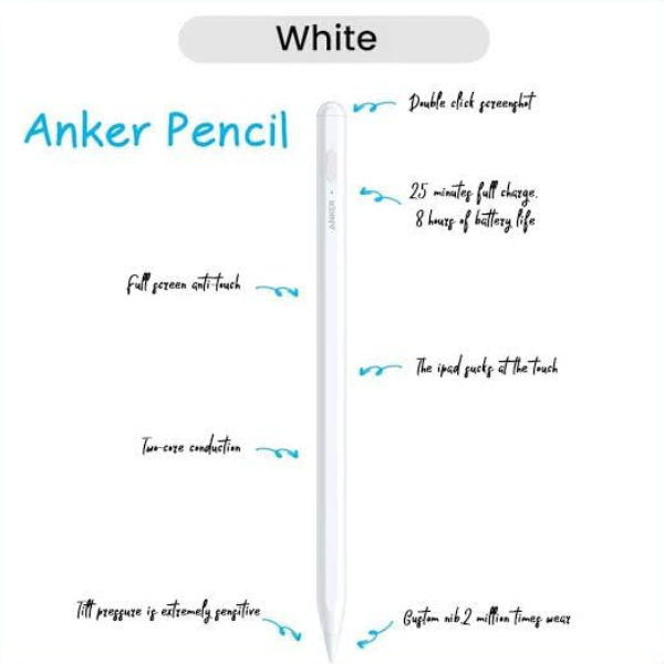 Anker Pencil Drawing Stylus Pen Capacitive Pencil Screen Pen For Apple iPad/iPad Pro/Air/mini - DokanTech #