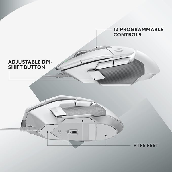 Logitech G502 X Wired Gaming Mouse - LIGHTFORCE hybrid optical-mechanical primary switches, HERO 25K gaming sensor, compatible with PC - macOS/Windows - DokanTech #