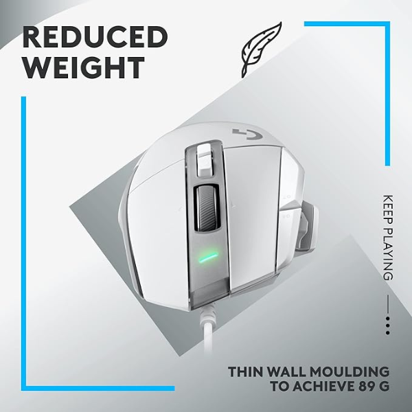 Logitech G502 X Wired Gaming Mouse - LIGHTFORCE hybrid optical-mechanical primary switches, HERO 25K gaming sensor, compatible with PC - macOS/Windows - DokanTech #