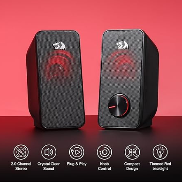 Redragon GS500 speaker – desk lifestyle