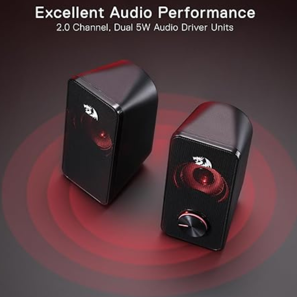 Redragon GS500 speaker – red LED backlight