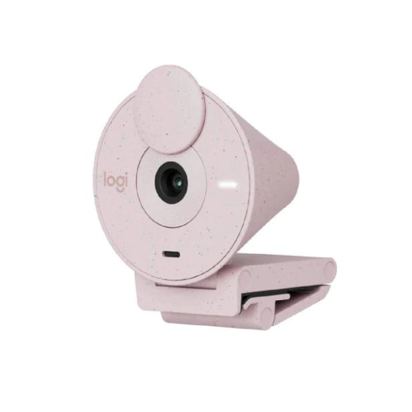 Logitech Brio 300 Full HD A 1080p webcam with auto light correction, noise-reducing mic, and USB-C connectivity - DokanTech #