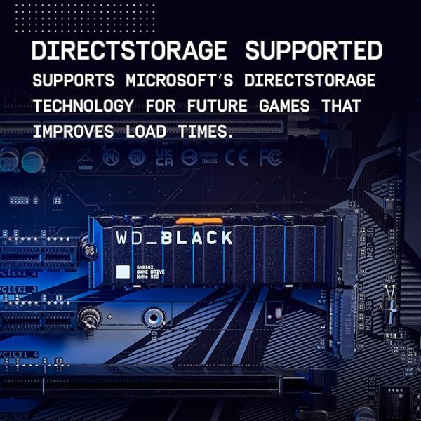 DokanTech_WD Black SN850 2TB NVMe SSD With Heatsink 7300/6600 MB/s - PC/PS5