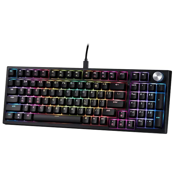 XPG Sorcerer Wired Gaming Keyboard Red Switch RGB EN Only - Black-dokantech#