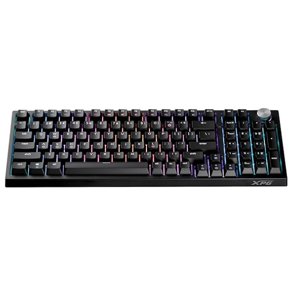 XPG Sorcerer Wired Gaming Keyboard Red Switch RGB EN Only - Black-dokantech#