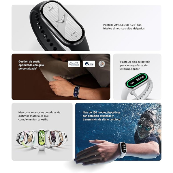 Xiaomi Smart Band 10 – 1.72" Display, 150+ Sports Modes, Sleep & Heart Tracking-dokantech