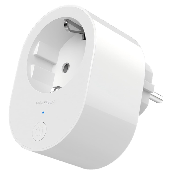 Xiaomi Smart Plug 2 Wi-Fi voice-controlled smart socket – front view white
