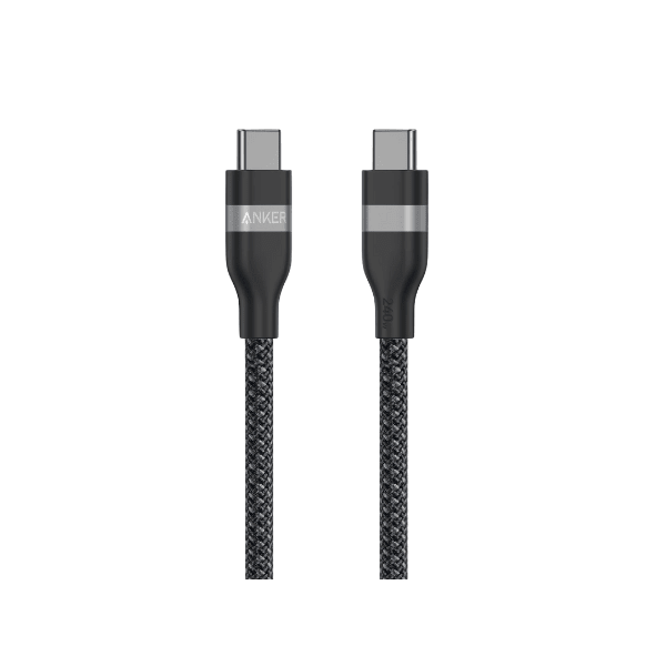 Anker 240W USB-C braided cable for MacBook Pro M4 4 colors 3ft and 6ft – front view