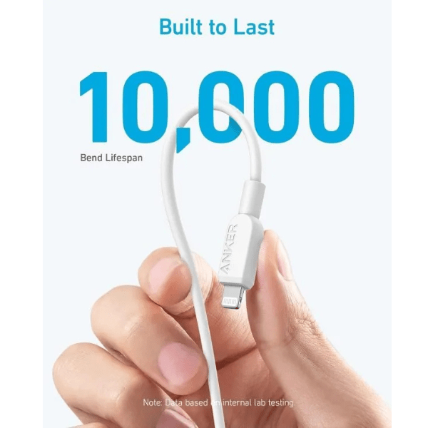 Anker 310 USB - C to Lightning Cable 6ft (A81A2) – Fast Charging MFi Cable Anker Egypt