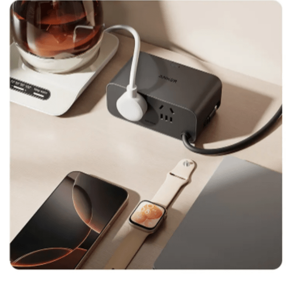Anker Nano 6 - in - 1 100W Charging Station with Retractable USB - C – Black Anker Egypt