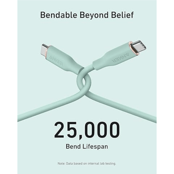 Anker PowerLine III Flow 240W USB - C Silicone Cable 3ft (5 Colors) Anker Egypt