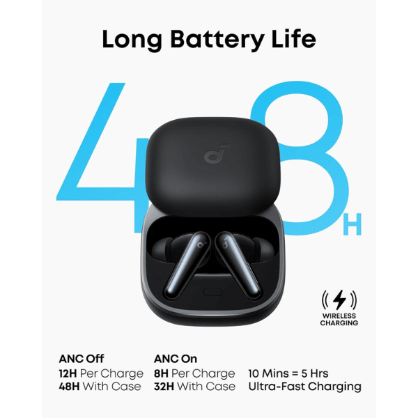 Anker Soundcore Liberty 5 Earbuds with Dolby Audio & ANC - Black Anker Egypt