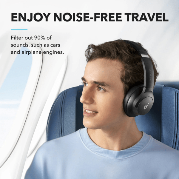 Anker Soundcore Q20i ANC Headphones - Bluetooth 5, Hi - Res Audio, Black Anker Egypt